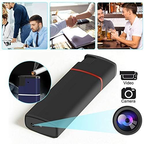 Lighter Hidden Spy Camera HD 1080P - Lighter USB DVR Nanny Cam with Night Vision