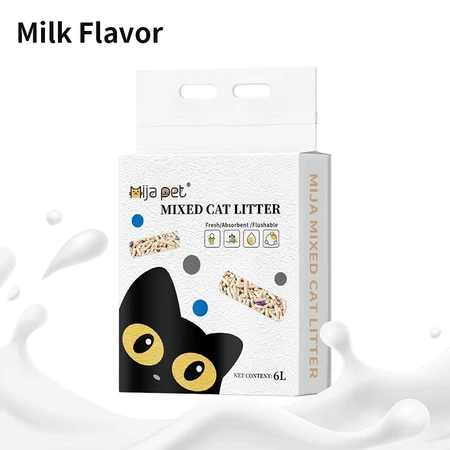 6L Tofu Cat Litter, High-Quality Mixed Tofu Cat Litter, Premium Natural Brazilian Gusin