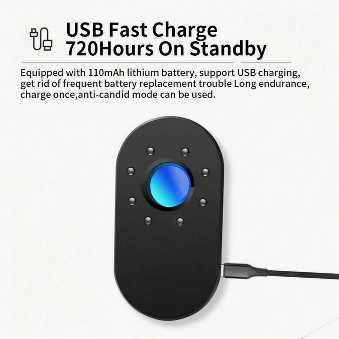 Infrared Detector Hotel Anti-snooping Camera Detector Anti-surveillance Inspection Security Protection Bug Sensor Detector