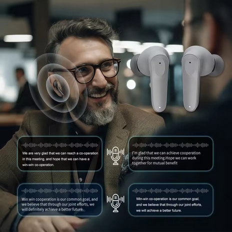 A98 Synchronous Translation Bluetooth Earphones AI Intelligent Language Translator Instant Voice Translation For Travel Earbuds