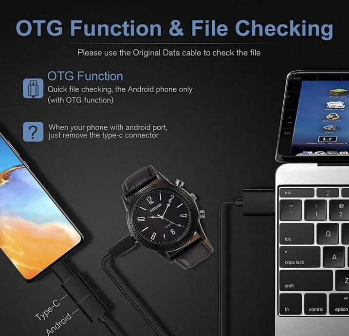 Spy Watch Camera, Spy Watches Hidden Camera with IR Night Vision Capable of Recording Video and Audio, Mini Hidden Spy Camera 32G Build-in Memory, Mini Body Cam with Time Display