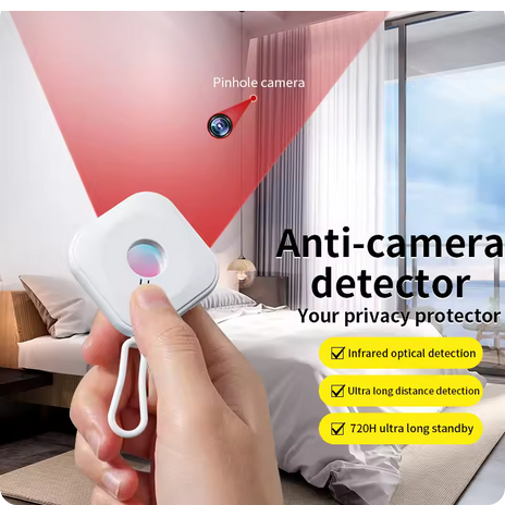 Camera Detector for Hidden Camera Portable Hidden Lens Detect Finder for Hotel Anti-Peeping Security Protection Candid Detector