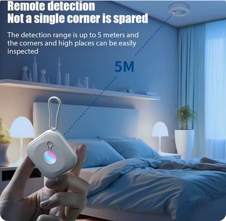 Camera Detector for Hidden Camera Portable Hidden Lens Detect Finder for Hotel Anti-Peeping Security Protection Candid Detector