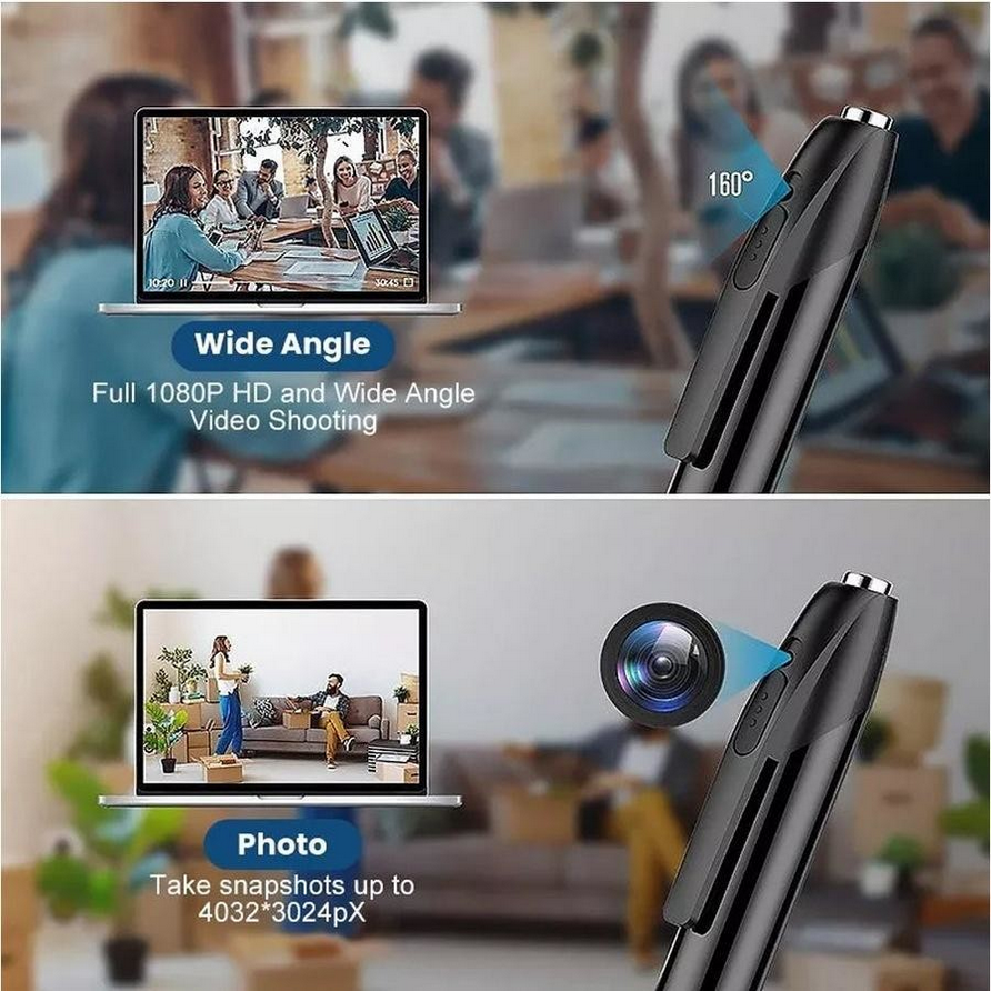 1080P HD Clip On Mini Hidden Camera Pen Video Recorder Cam DV DVR Camera Pen