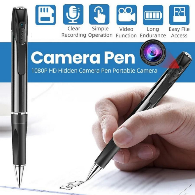 1080P HD Clip On Mini Hidden Camera Pen Video Recorder Cam DV DVR Camera Pen