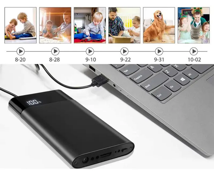 H3 1080P Power Bank Hidden Camera with Night Vision and Memory Card Support