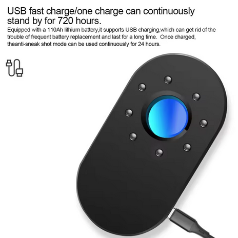 Infrared Detector Hotel Anti-snooping Camera Detector Anti-surveillance Inspection Security Protection Bug Sensor Detector