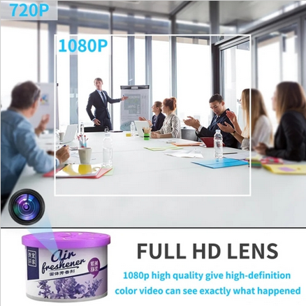 Air Freshener Design Bottle HD Camera Air Purifier Cam Home Security Motion Detection Remote Viewing Video Recorder