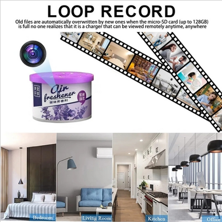 Air Freshener Design Bottle HD Camera Air Purifier Cam Home Security Motion Detection Remote Viewing Video Recorder