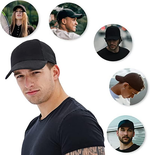 Hat hidden camera, WIFI camera, 1080P HD camera, with night vision/motion detection, supports memory card and mobile phone APP remote monitoring camera