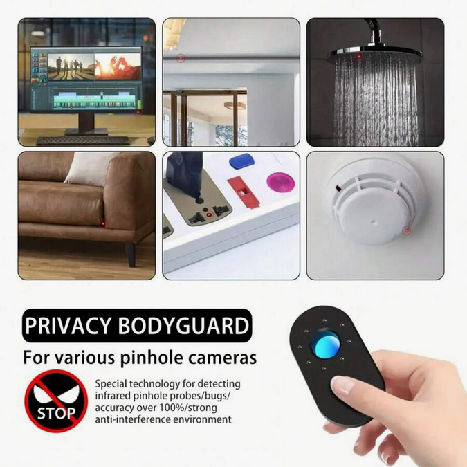Infrared Detector Hotel Anti-snooping Camera Detector Anti-surveillance Inspection Security Protection Bug Sensor Detector