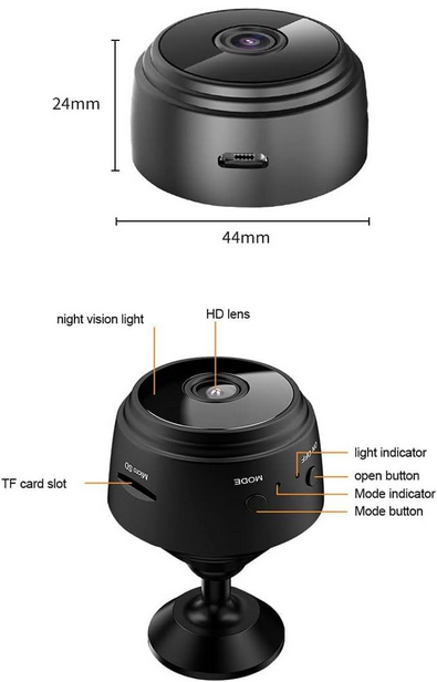 A9 Mini Camera WiFi 1080P HD IP Camera Home Security Magnetic Wireless Mini Camcorder Micro Video Surveillance Camera with IR Night Vision