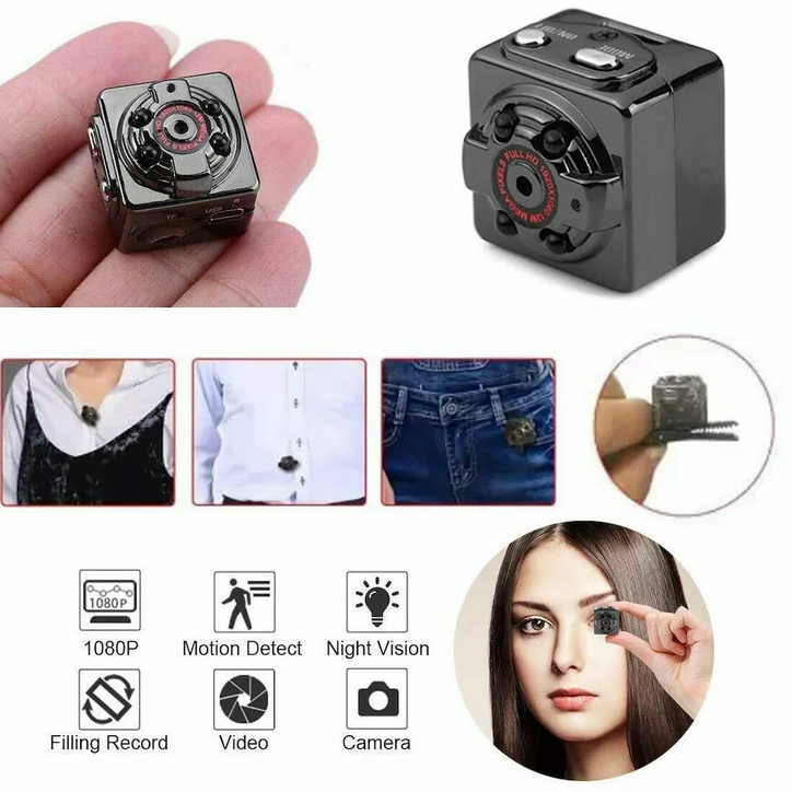 SQ 8 Smart 1080p HD Secret Micro Mini Camera Video Cam Night Vision Wireless Body DVR DV Tiny Mini Camera Microchamber