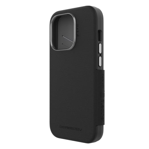 NNEDSZ EFM Monaco Case Armour with ELeather and D3O 5G Signal Plus Technology For iPhone 13 (6.1")/iPhone 14 (6.1") - Black / Space Grey-4