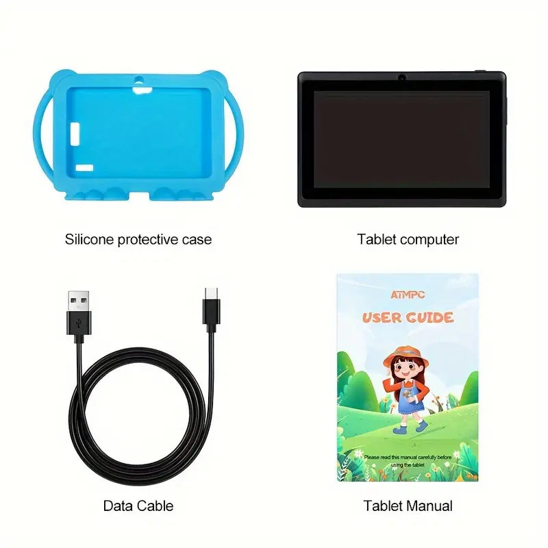 17.78 cm Toddler Tablet: Parental Control - Blue-3